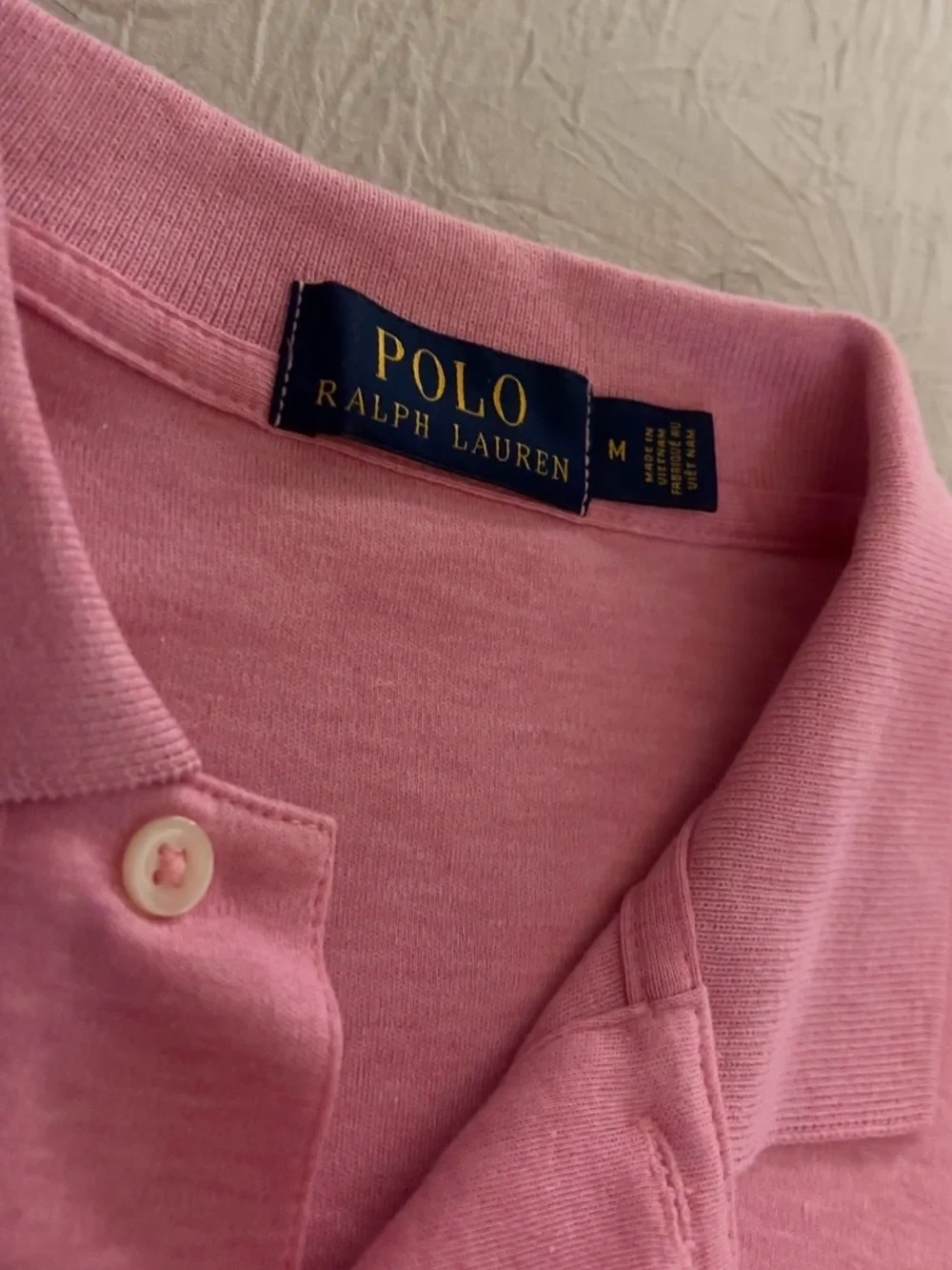 Polo by Ralph Lauren Pink Short-Sleeve Polo with Navy Logo